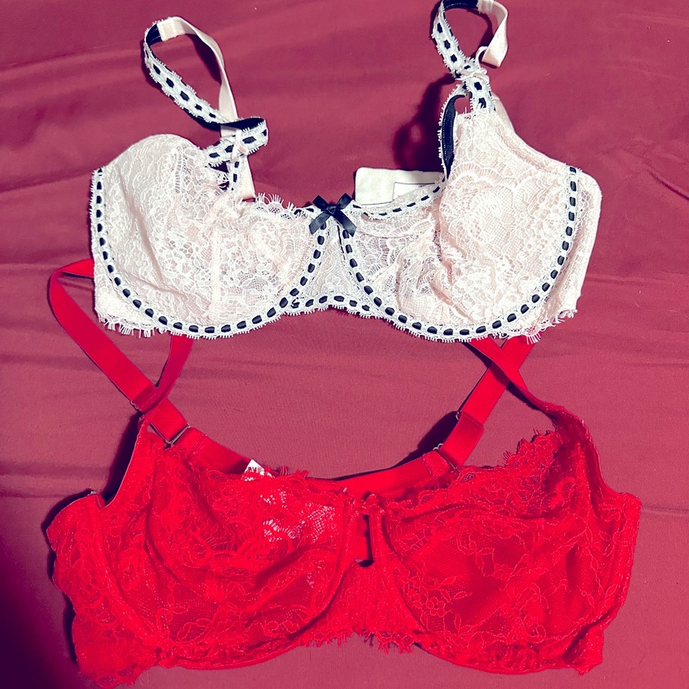 2 Dream Angels Unlined Demi Bras